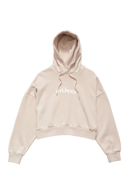 Stussy Womens Big U Hoodie White - RYTIA5908